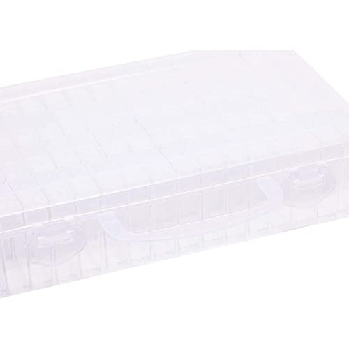 Diamond Painting Case with 64 Rhinestone Storage Boxes, 196 Labels (8.75 x 5 x 2.1 in)