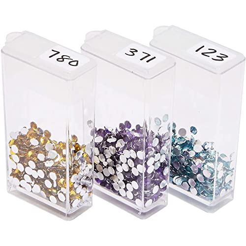 Diamond Painting Case with 64 Rhinestone Storage Boxes, 196 Labels (8.75 x 5 x 2.1 in)
