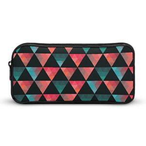 retro triangle pencil case pencil pouch coin pouch cosmetic bag office stationery organizer