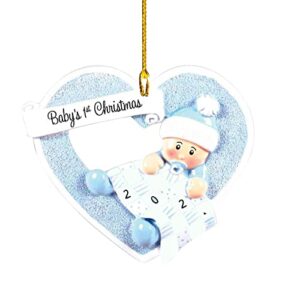boping store blue love cradle child baby rest christmas pendant decoration christmas ceiling decorations and (multicolor, one size)