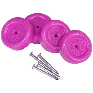 official pinewood derby wheels and axles (purple)