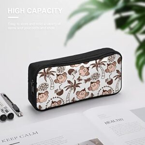 Monkey Pineapple Butterfly Coconut Pencil Case Pencil Pouch Coin Pouch Cosmetic Bag Office Stationery Organizer