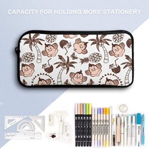 Monkey Pineapple Butterfly Coconut Pencil Case Pencil Pouch Coin Pouch Cosmetic Bag Office Stationery Organizer