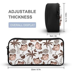 Monkey Pineapple Butterfly Coconut Pencil Case Pencil Pouch Coin Pouch Cosmetic Bag Office Stationery Organizer