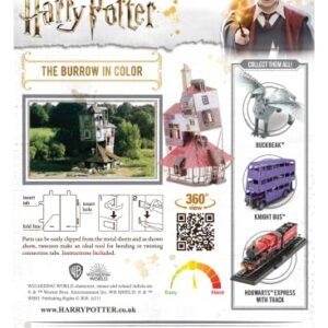 Metal Earth Harry Potter Burrow in Color 3D Metal Model Kit Fascinations