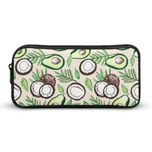 coconuts avocados art pencil case pencil pouch coin pouch cosmetic bag office stationery organizer