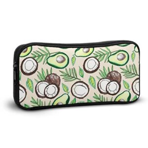 Coconuts Avocados Art Pencil Case Pencil Pouch Coin Pouch Cosmetic Bag Office Stationery Organizer