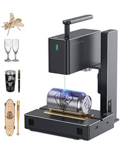 laserpecker 2(pro) laser engraver, 60w laser engraving machine handheld 5w compressed spot 0.05mm high precision, 36000mm/min high speed laser etching cutter for wood alloy leather – with roller