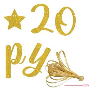 Hello 2023 Happy New Year Banner Gold Glitter Cheers to 2023 Sign, New Year Decoration for Outdoor&Indoor Photo Propsr