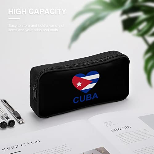 Love Cuba Pencil Case Pencil Pouch Coin Pouch Cosmetic Bag Office Stationery Organizer