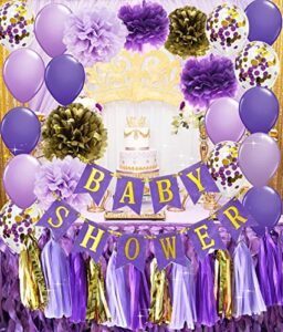 purple gold baby shower decorations qian’s party purple and gold princess birthday party decorations purple princess baby shower confetti purple & gold party decor