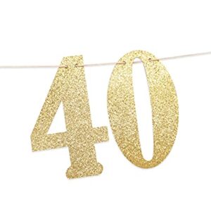 Cheers to 40 Years Banner - Happy 40th Birthday Banner 40th Birthday Banner, Cheers to Celebrate the 40th Wedding Anniversary，40th Birthday Background Props for Men and Women