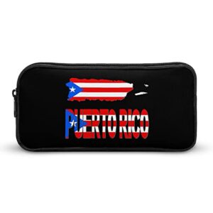 puerto rico map flag pencil case pencil pouch coin pouch cosmetic bag office stationery organizer