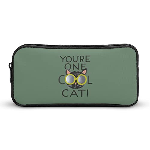 Sunglass Cool Cat Pencil Case Pencil Pouch Coin Pouch Cosmetic Bag Office Stationery Organizer