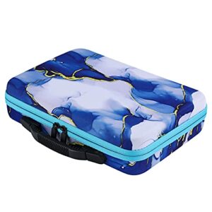 vtyhyj 120 bottles diamond art storage bag organizer with tools diamond painting accsessories carrying case for dots, tools, rhinestones, nail art, for storage and travel (dark blue)
