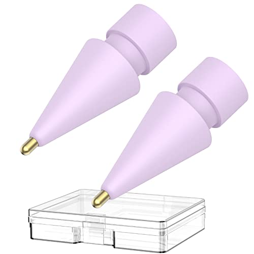 Apple Pencil 2nd Generation Lavender Case + 2 Pack Apple Pencil Lavender Tips
