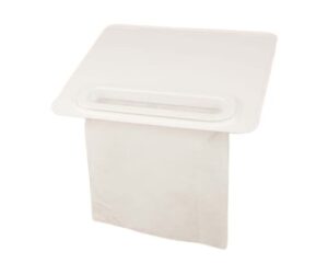 alphasew serger pad and trim bin, thread and fabric scrap catcher, removable bag pocket on 12×12 inch square pad