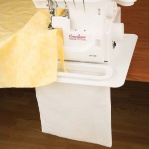 Alphasew Serger Pad and Trim Bin, Thread and Fabric Scrap Catcher, Removable Bag Pocket on 12x12 Inch Square Pad