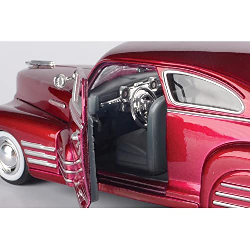 1948 Chevy Aerosedan Fleetline, Red - Motormax Premium American 73266 - 1/24 Scale Diecast Model Car