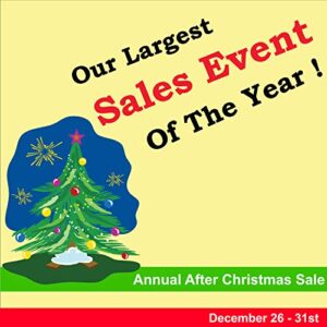 banner buzz make it visible largest sales event of the year banner, annual sale advertising banner sign, 11 oz vinyl, metal grommets & hemmed edges, perfect for outdoor business decor (4′ x 2′)
