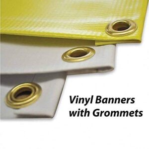 BANNER BUZZ MAKE IT VISIBLE Largest Sales Event of The Year Banner, Annual Sale Advertising Banner Sign, 11 Oz Vinyl, Metal Grommets & Hemmed Edges, Perfect for Outdoor Business Decor (4' X 2')