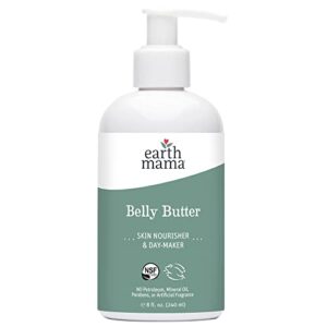 earth mama belly butter for dry, itchy skin | luxuriously moisturizing for pregnancy & beyond, 8-fluid ounce (packaging may vary)