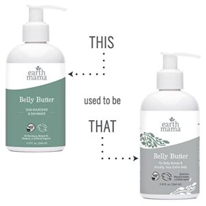 Earth Mama Belly Butter for Dry, Itchy Skin | Luxuriously Moisturizing for Pregnancy & Beyond, 8-Fluid Ounce (Packaging May Vary)