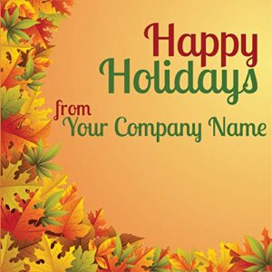 banner buzz make it visible happy holiday banner, heavy duty 11 oz vinyl, holiday party decor banner sign, metal grommets & hemmed edges, perfect for outdoor home garden decor (10′ x 4′)