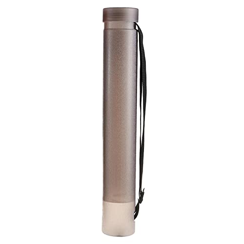 Newmind Document Poster Tube - Plastic Storage Tube - Telescoping for Posters, Artwork and Drawings Model - Grey