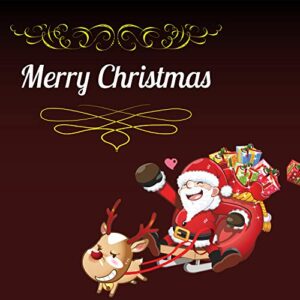 banner buzz make it visible merry christmas banner, heavy duty 11 oz vinyl, christmas santa holiday decor sign, metal grommets & hemmed edges, perfect for indoor outdoor decor (8′ x 3′)