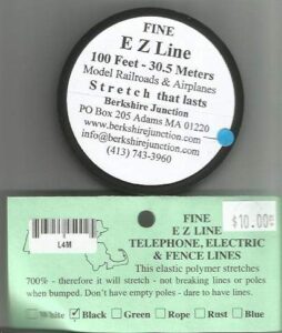 ezline simulating wires charcoal/black – fine