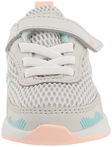 New Balance Kid's Dynasoft 545 V1 Hook and Loop Running Shoe, Summer Fog/Surf/Peach Glaze, 3 Infant