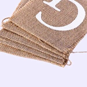 Gifts Hessian Bunting Banner Rustic Wedding Baby Shower Engagement Bridal Shower Decor