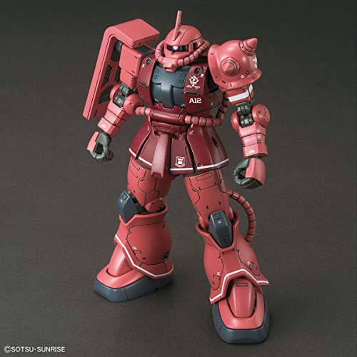 Bandai Spirits Hobby MS-06S Zaku II Char Aznable's Mobile Suit Gundam (Red Comet Ver.) Gundam The Origin HG 1/144, Multi (BAS5057656)