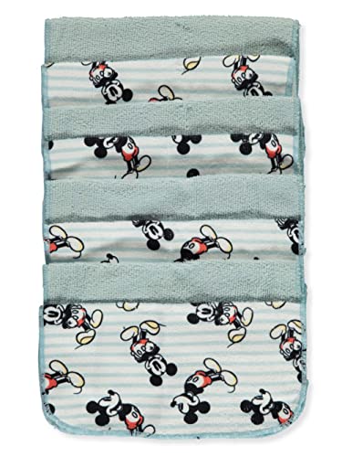 Disney Baby Big Boys' 8-Pack Mickey Mouse Washcloths Set - White/Multi, one Size