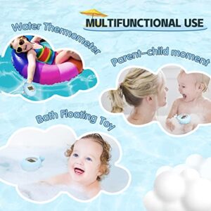 Baby Bath Bathtub Thermometer for Infant - Safety Bath Tub Water Temperature Digital Thermometer - Floating Bathing Toy Gift for Kids Newborn Mother with Flashing Temperature Warning