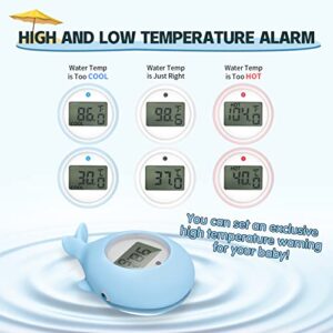 Baby Bath Bathtub Thermometer for Infant - Safety Bath Tub Water Temperature Digital Thermometer - Floating Bathing Toy Gift for Kids Newborn Mother with Flashing Temperature Warning