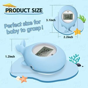 Baby Bath Bathtub Thermometer for Infant - Safety Bath Tub Water Temperature Digital Thermometer - Floating Bathing Toy Gift for Kids Newborn Mother with Flashing Temperature Warning