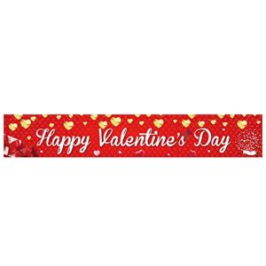 valentine’s day banner yard banner valentine’s day decorations for outdoor indoor party decoration supplies photography equipment for phones (a, one size)