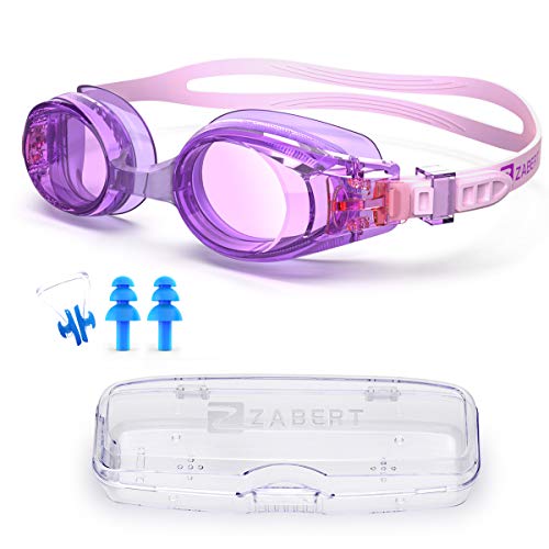 ZABERT KX Baby Toddlers Swim Goggles，Swimming Goggles for Age 0-5 Years Old (#7.Purple)