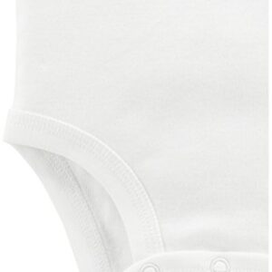 Simple Joys by Carter's Unisex Babies' Long-Sleeve Bodysuit, Pack of 7, White, 24 Months