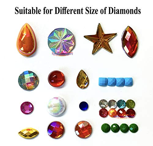 Diamond Painting Funnel Collapsible Silica Gel Diamond Painting Accessories Containers Organizer Storage Tools for Adults 2 Pack