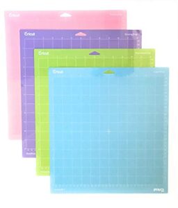 cricut cutting mat variety 4 pack, 12 in. x 12 in