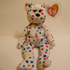 TY Beanie Babies Confetti Bear TY 2K 5th Generation New w/Tag,#G14E6GE4R-GE 4-TEW6W228876