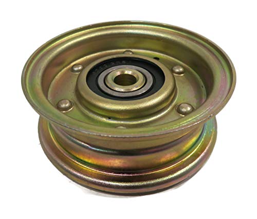 Flat Idler Pulley Compatible with 9753 EXMARK 1-323285 (3/8-inches X 2-3/4-inches)