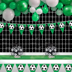 Soccer Ball Pennant Banner Party Accessory (1 count) (1/Pkg)