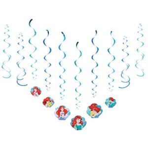 Amscan 670541 Swirl Value Pack | Disney© Ariel Dream Big Collection | Party Accessory 7 in.