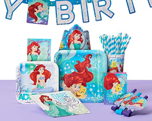 Amscan 670541 Swirl Value Pack | Disney© Ariel Dream Big Collection | Party Accessory 7 in.