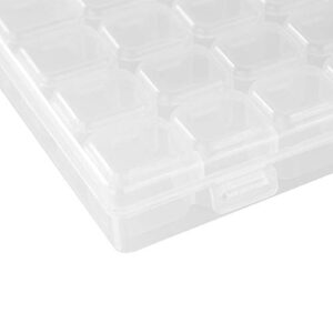 Nail Art Organizer,56 Slots Plastic Nail Art Accessory Decorations Jewelry Storage Organizer Box for 56 slot storage bead storage containers bead organizer earring container bead storage boxes nail ar