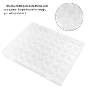 Nail Art Organizer,56 Slots Plastic Nail Art Accessory Decorations Jewelry Storage Organizer Box for 56 slot storage bead storage containers bead organizer earring container bead storage boxes nail ar